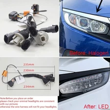 For 2016-20 Honda Civic Halogen to LED Headlight Conversion Wire Harness Adapter