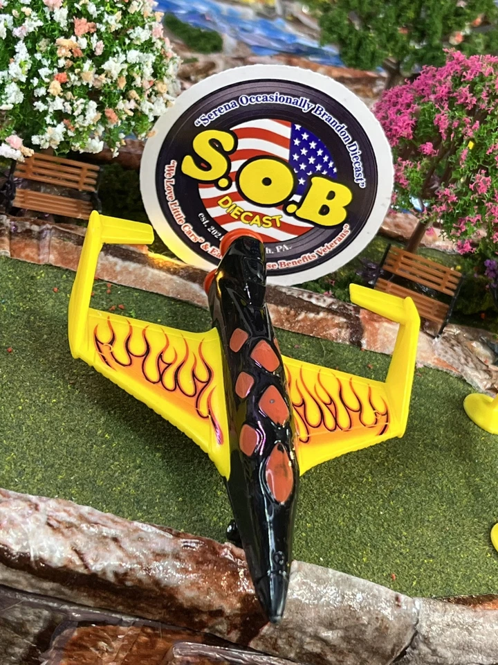 Matchbox Sky Busters 2011 Aero Blast Aircraft Black Diecast Used EX Condition - Image 4 of 4