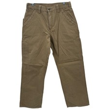 Carhartt B151 Loose Original Fit Work Pants Men 32x30 Tan Cotton Canvas Duck