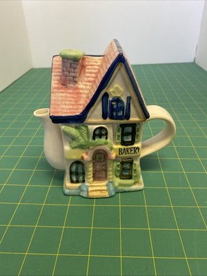 Vintage Houston Harvest Collector Series ~ ''Bakery  Ceramic Teapot