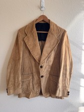 Vintage 70s Lee Mr Tan Corduroy Sport Jacket Blazer - Size M Made In USA