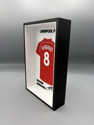 Steven Gerrard 3D gerahmtes Display - Wandbild - Männerhöhle - Geschenk - signiert - Bar