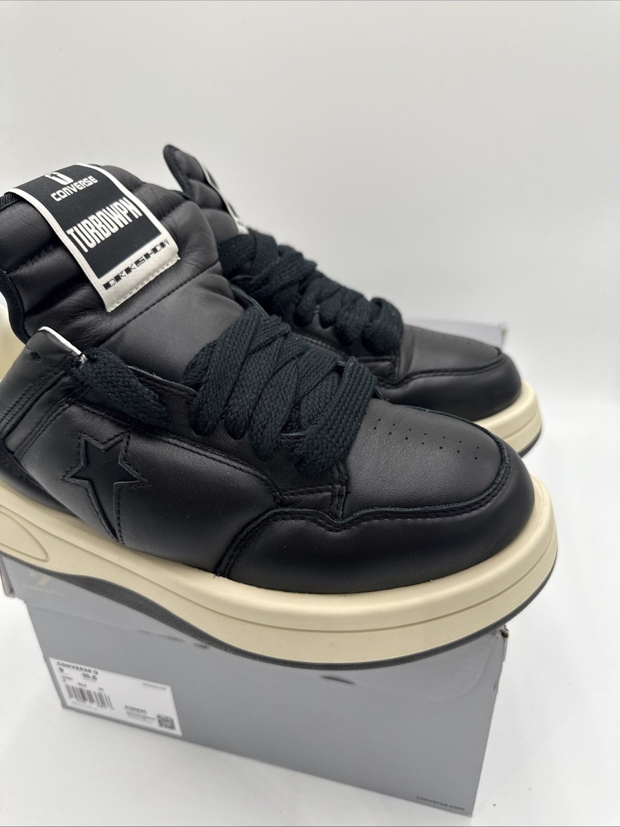 Converse TURBOWPN Low Rick Owens DRKSHDW Black Cloud Cream