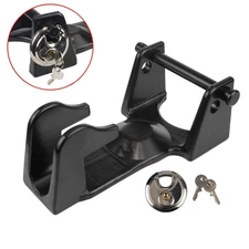 Gooseneck Trailer Hitch Lock with Key Gooseneck Lock Coupler Trailer Lock Black