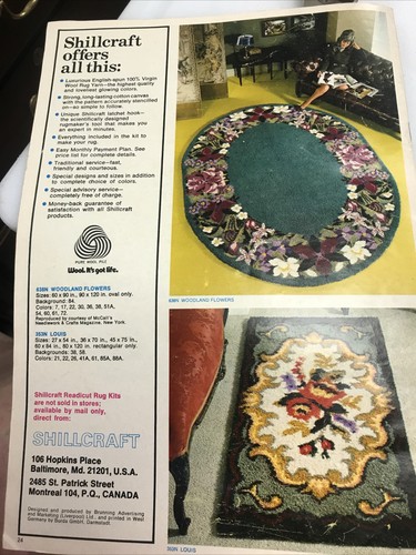 1972 Shillcraft Readicut Rugs 24 page Catalog Vol 41 - Picture 5 of 5