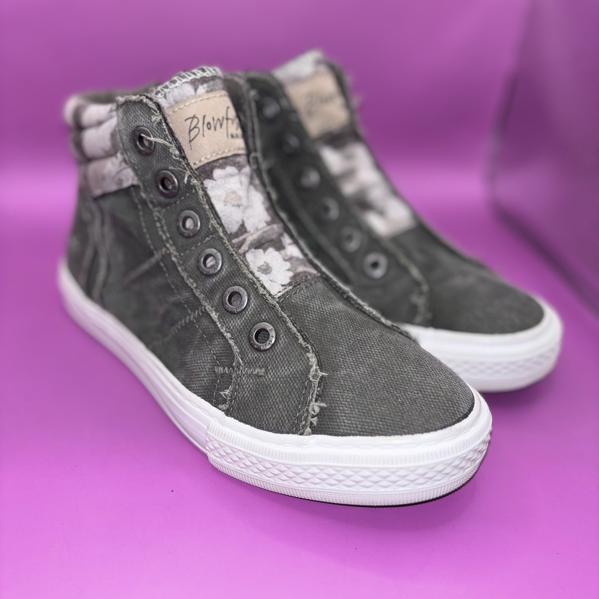 BLOWFISH DESERT SAGE KORA High Top Shoes Sneakers Women’s Size M (0341)