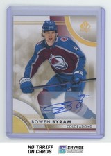 2023-24 SP Authentic Limited Auto Bowen Byram #82 Colorado Avalanche