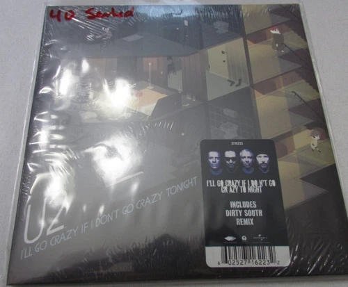 U2 I'LL GO CRAZY IF I DON'T GO CRAZY TONIGHT 7" 45 RPM VINYL SEALED  R16