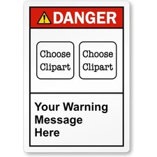Custom Ansi Danger Aluminum Weatherproof Sign b00854