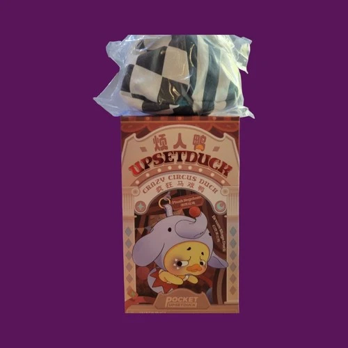 RONG-CREATOR UpsetDuck Crazy Circus Duck Mime Clown Plush Keychain Art Toy