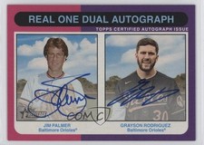 2024 Topps Heritage Real One Dual 5/25 Jim Palmer Grayson Rodriguez Auto HOF 0l2