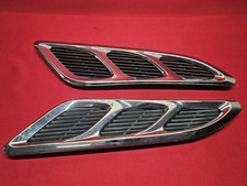 2011-2017 Infiniti QX56 QX80 Right Left Fender Chrome Duct Vent Grille Trim Set
