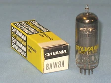 VACUUM TUBE ~ 8AW8A ~ SYLVANIA ~ NOS ~ 8AW8A