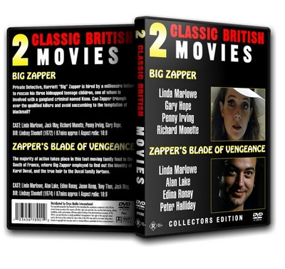 Big Zapper + Zapper's Blade Of Vengeance DVD Linda Marlowe Cult Action PAL