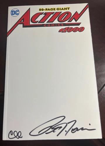 3 Superman Action Comics#1000 Sketch/Lee/Cho Signed by Clay Mann/Peter J. Tomasi