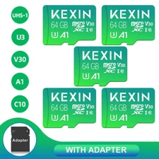 1/3/4/5 Pack Micro SD Cards 64 GB Memory Cards TF Card High Speed Micro C10 U3