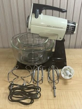 Vintage '78 USA Made Sunbeam Mixmaster Deluxe Mixer  12 Speeds Tested Works