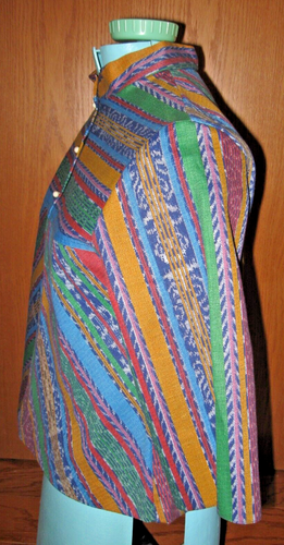 Vtg 70’s Girls Sears Growing Girls Dress Sz Aztec print shirt poncho Hippy - Picture 3 of 8
