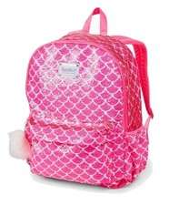 New Justice Flip Sequin Mermaid Pretty Pink Backpack Bookbag