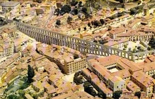 Aeria View Spain Segovia The Roman Aqueduct Vtg Postcard M26