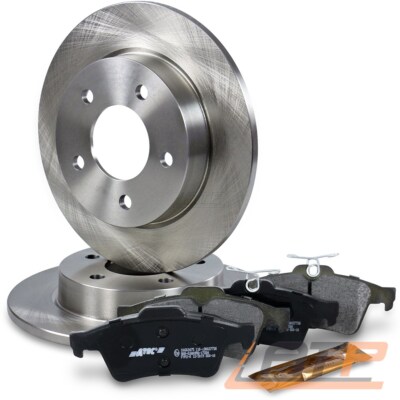BREMSSCHEIBEN VOLL Ø265 + BREMSBELÄGE HINTEN FÜR MAZDA 3 BK BL 1.4-2.0 AB BJ 03-