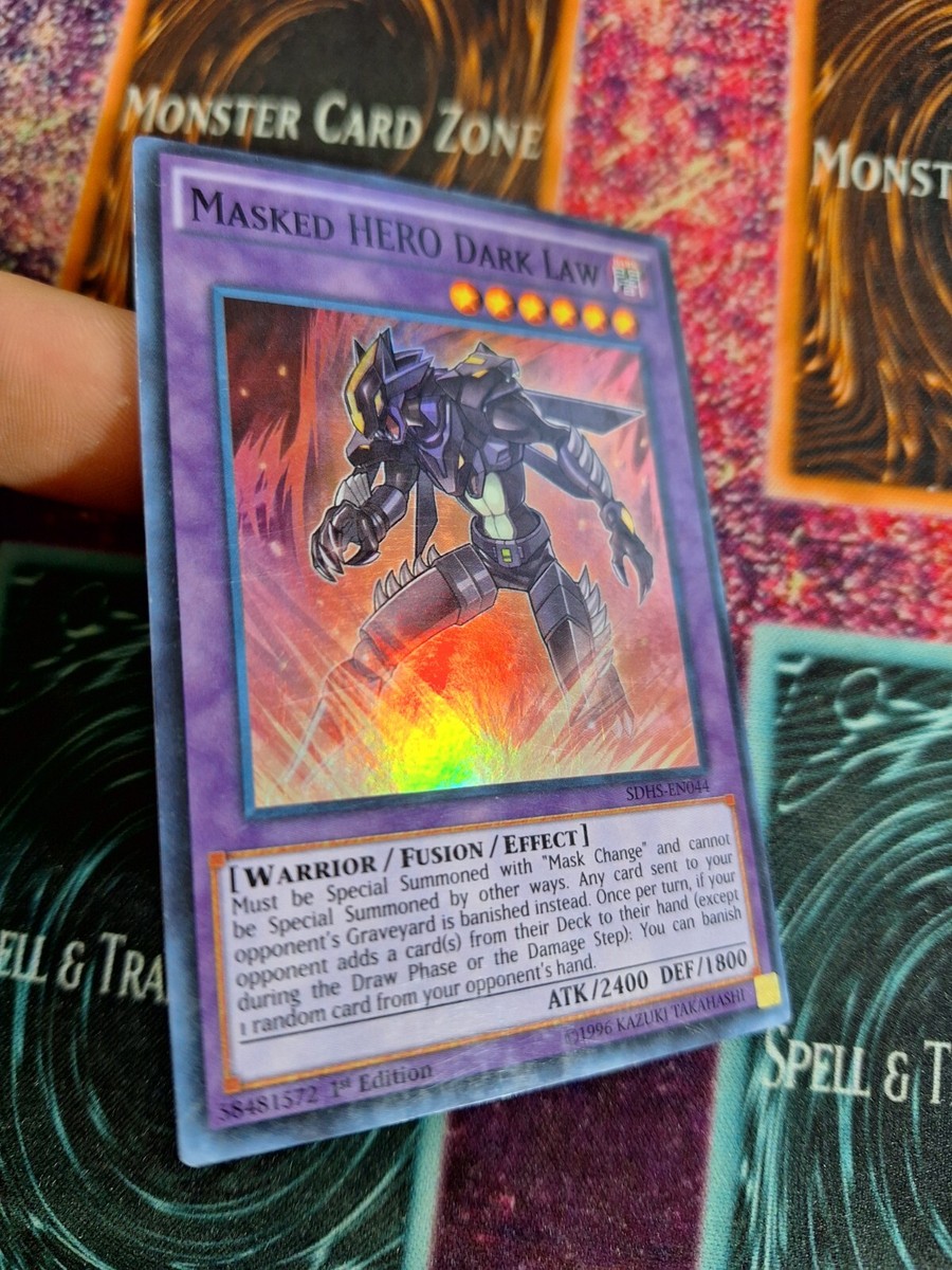 Yu-Gi-Oh! Masked Hero Dark Law SDHS-EN044 Super Rare 1st Edition