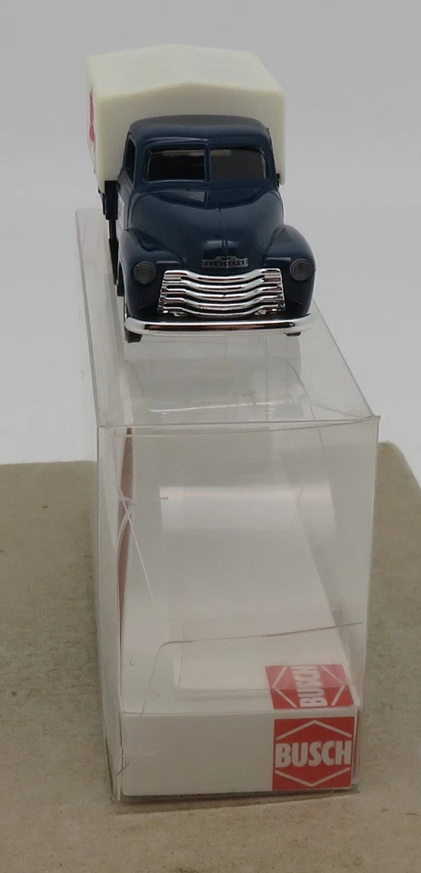 Rara Busch Ho 1/87 Pick-Up Coperto Chevrolet Flyng Horsee #48217 IN Box - Immagine 2 di 4