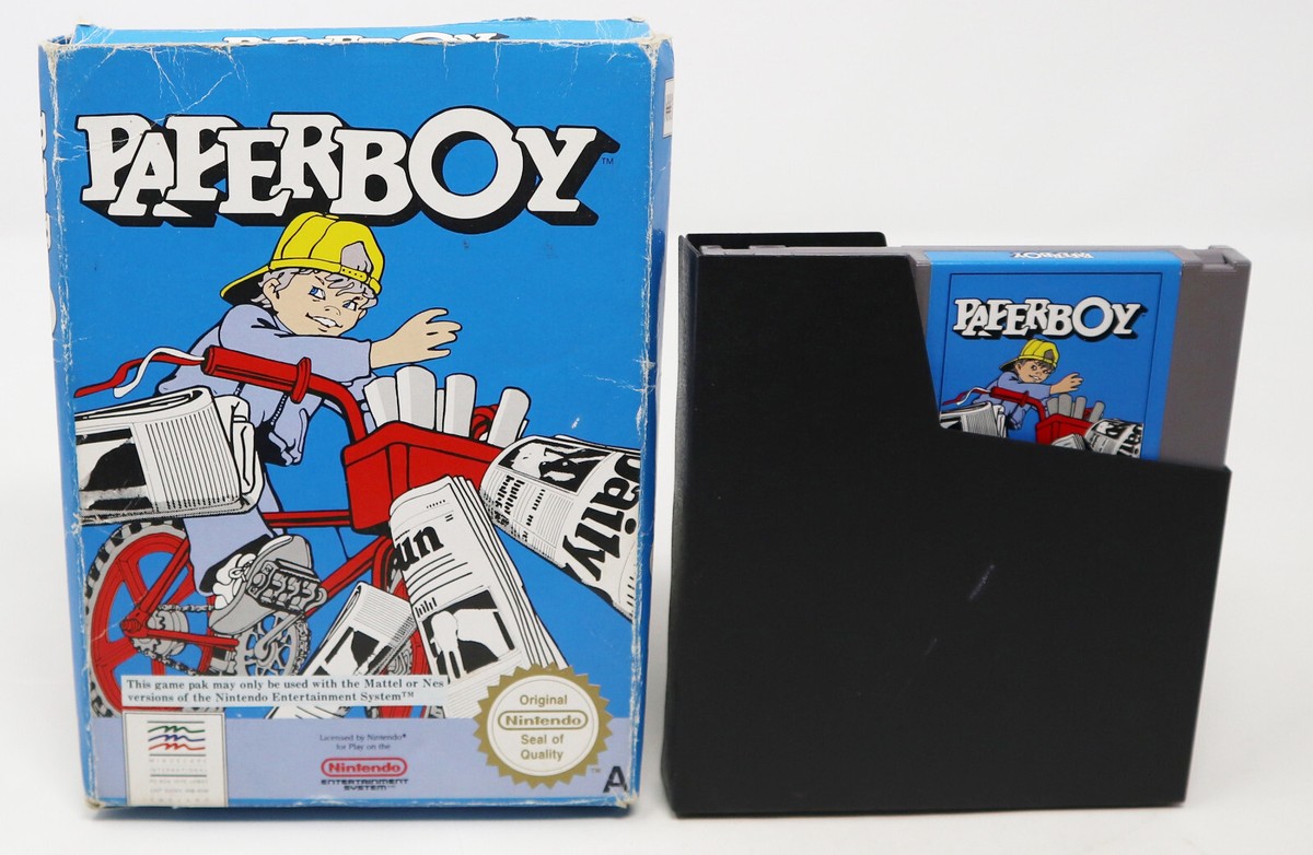VINTAGE 1988 80s NINTENDO ENTERTAINMENT SYSTEM NES PAPER BOY