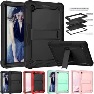 NEW For TCL Tab 10 5G 9183W 10.1'' Shockproof Heavy Duty Armor Rubber Case Cover