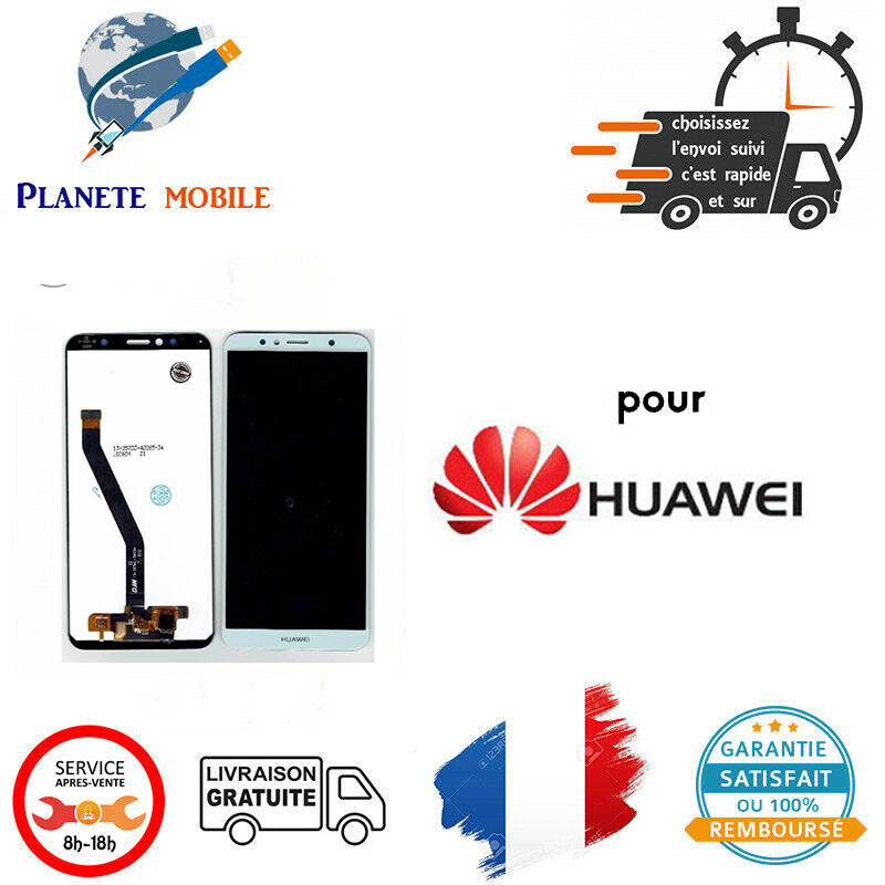 Écran LCD Complet Noir Avec Châssis Pour Honor 8A / Huawei Y6s - écran De Remplacement Neuf