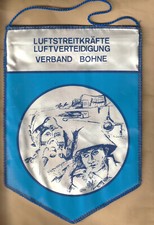 Wimpel NVA  Luftstreitkr&auml;fte Luftverteidigung Verband Bohne ca 26 cm x 17,5 cm