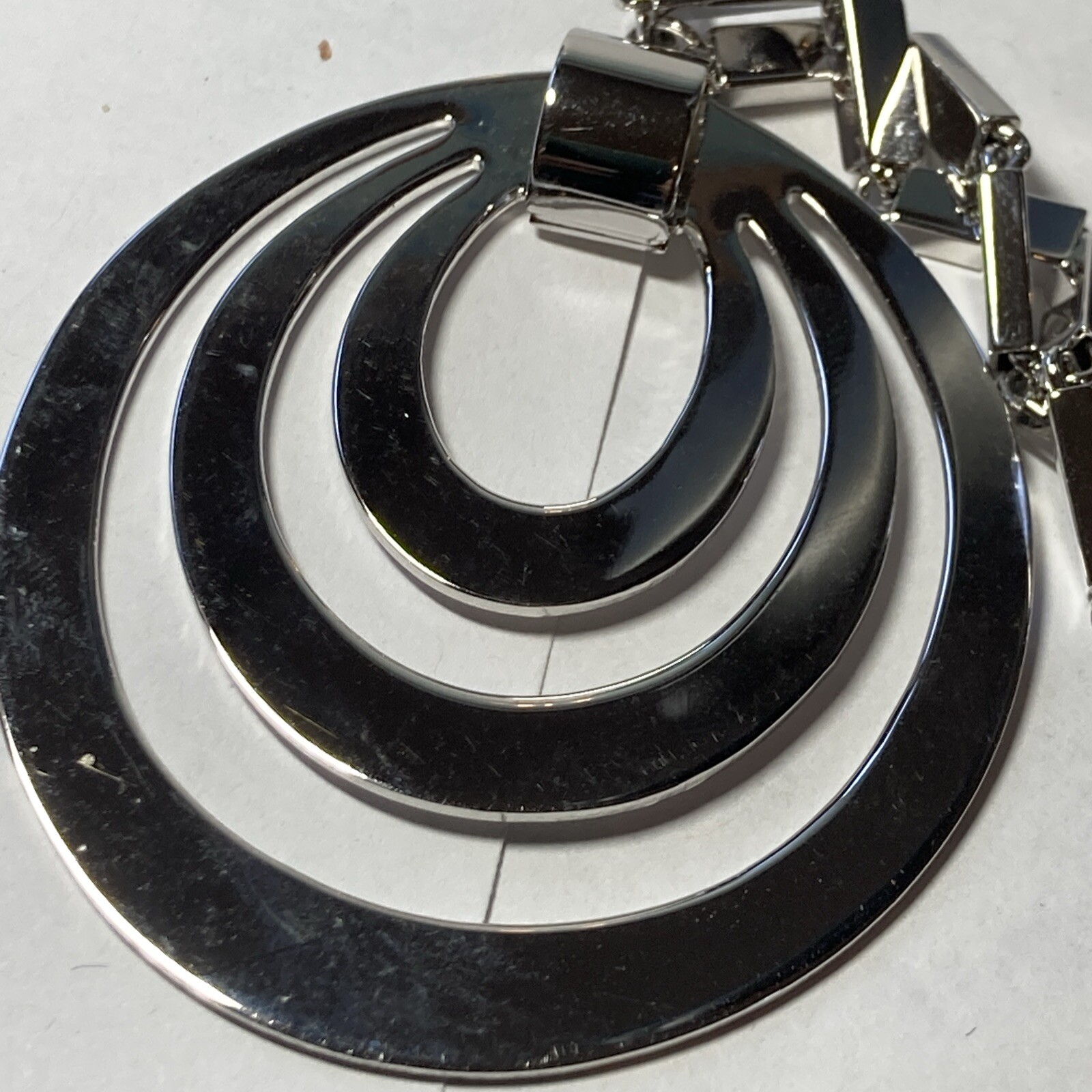 28" Rectangle links Monet Silvertone Modernist 3 … - image 5