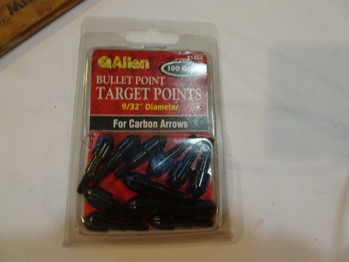 Allen Bullet Point Target Points #1464 100 Grain 9/32” Diameter New in package