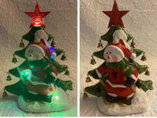 Illuminated Snowman Christmas Tree Holiday Light up Figurine