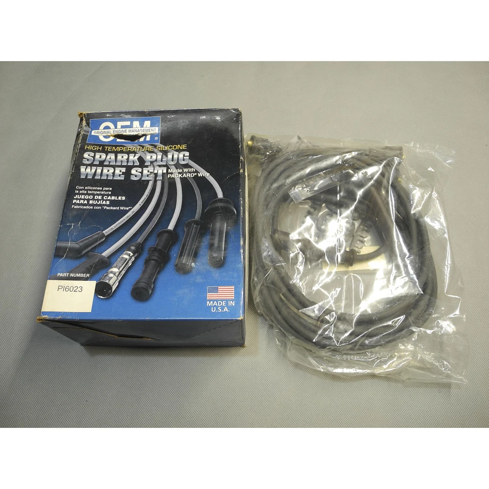 Cable de bujía Oldsmobile Checker 57-76 Chevy Ford Pontiac GMC Fabricante de equipos originales Pi6023 Foto 2 de 4