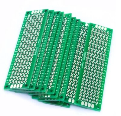 5PCS Double Side Prototype PCB Tinned Universal Breadboard 2x8 cm 20mmx80mm FR4