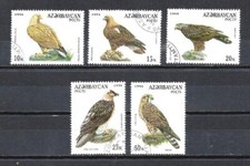 Animaux Oiseaux Azerbaidjan 1996 (4) Yvert n° 276 à 281 oblitérés used