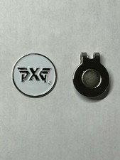  1 PXG 1" Flat Coin Style Golf Marker W/ Bonus Hat Clip - Quality Made 