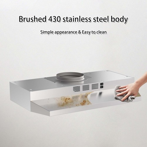 30 Inch Convertible Range Hood Stainless Steel Ducted/Ductless Under Cabinet - Picture 6 of 7
