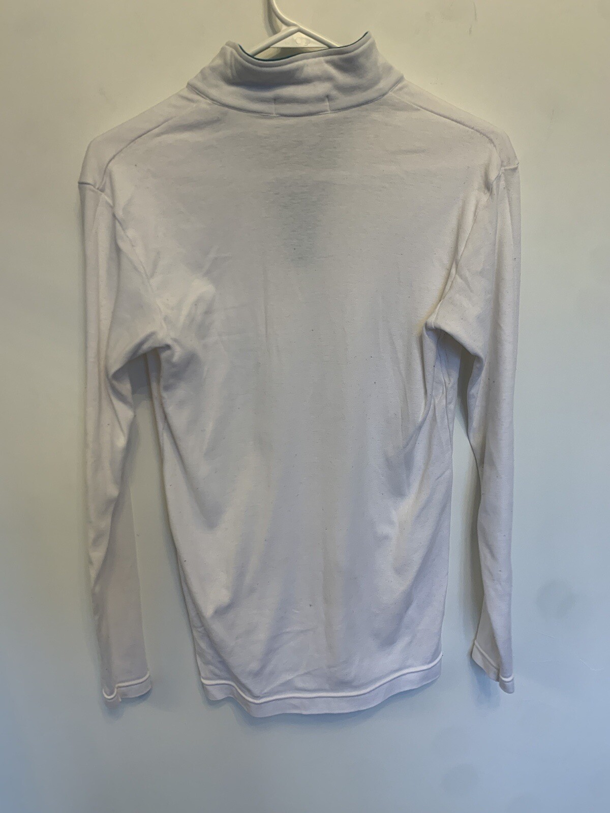 Descente Ski Quarter Zip pullover White mens size S vintage eBay