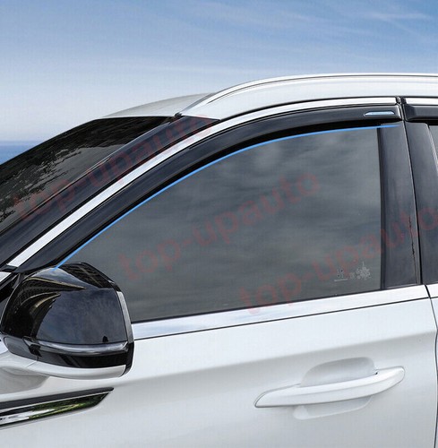 For Lincoln Aviator 2020-2024 Smoky Window Visors Sun Rain Guards Vent Shielding - Picture 2 of 8