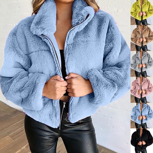 Womens Warm Teddy Bear Fleece Hoodie 