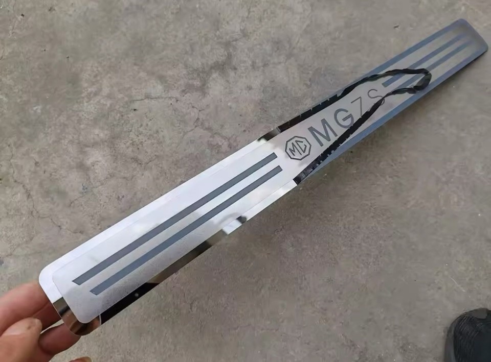 4Pcs MG ZS Stainless Steel Door Sill Protective Scuff Plates | eBay UK