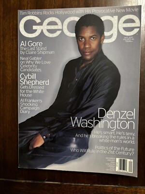 George Magazine 2000 GEORGE MAGAZINE - DEC/JAN 2000 DENZEL WASHINGTON ON COVER | eBay