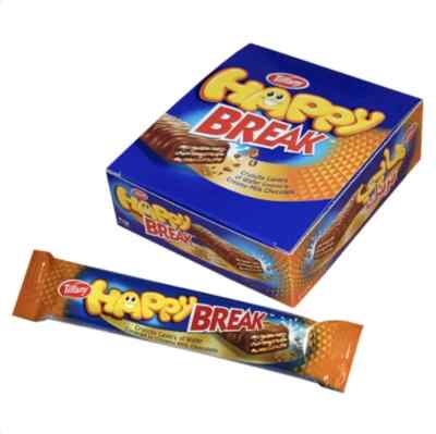 Tiffany Happy Break with Chocolate Wafer Fingers  24 Pcs X 13.5 g شوكولاتة بريك