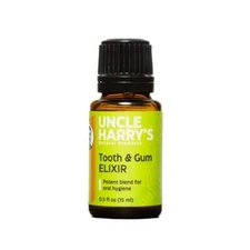 Uncle Harry's Aromatherapy Tooth and Gum Elixir, Mouth Wash and Rinse, 0.5 oz