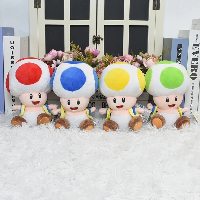 Muñecas de peluche Super Mario Bros Mario Luigi Yoshi Bowser melocotón Rosalina Foto 3 de 4