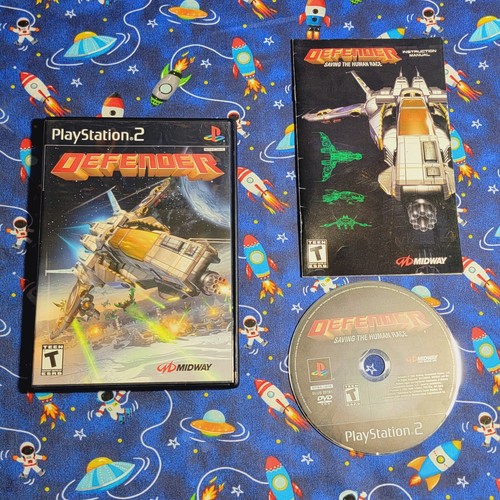 2002 PlayStation PS2 Defender Video Game Complete In Box CIB! - Picture 11 of 15