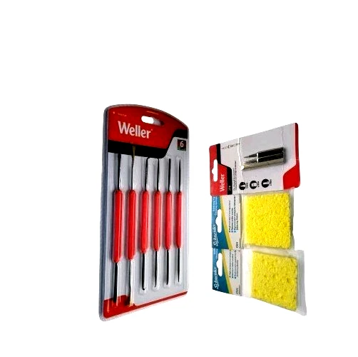 Weller, Soldadura y Kit/Herramienta de doble cara/3 puntas/2 esponjas de repuesto. Foto 3 de 3
