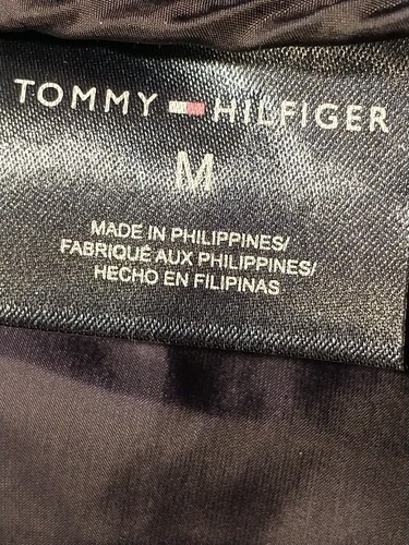Chaqueta acolchada Tommy Hilfiger Primaloft para hombre talla M adaptable azul marino - Imagen 18 de 18